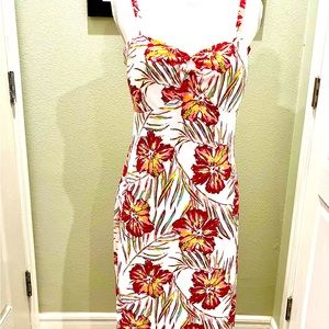 Tropical slip dress Sz L